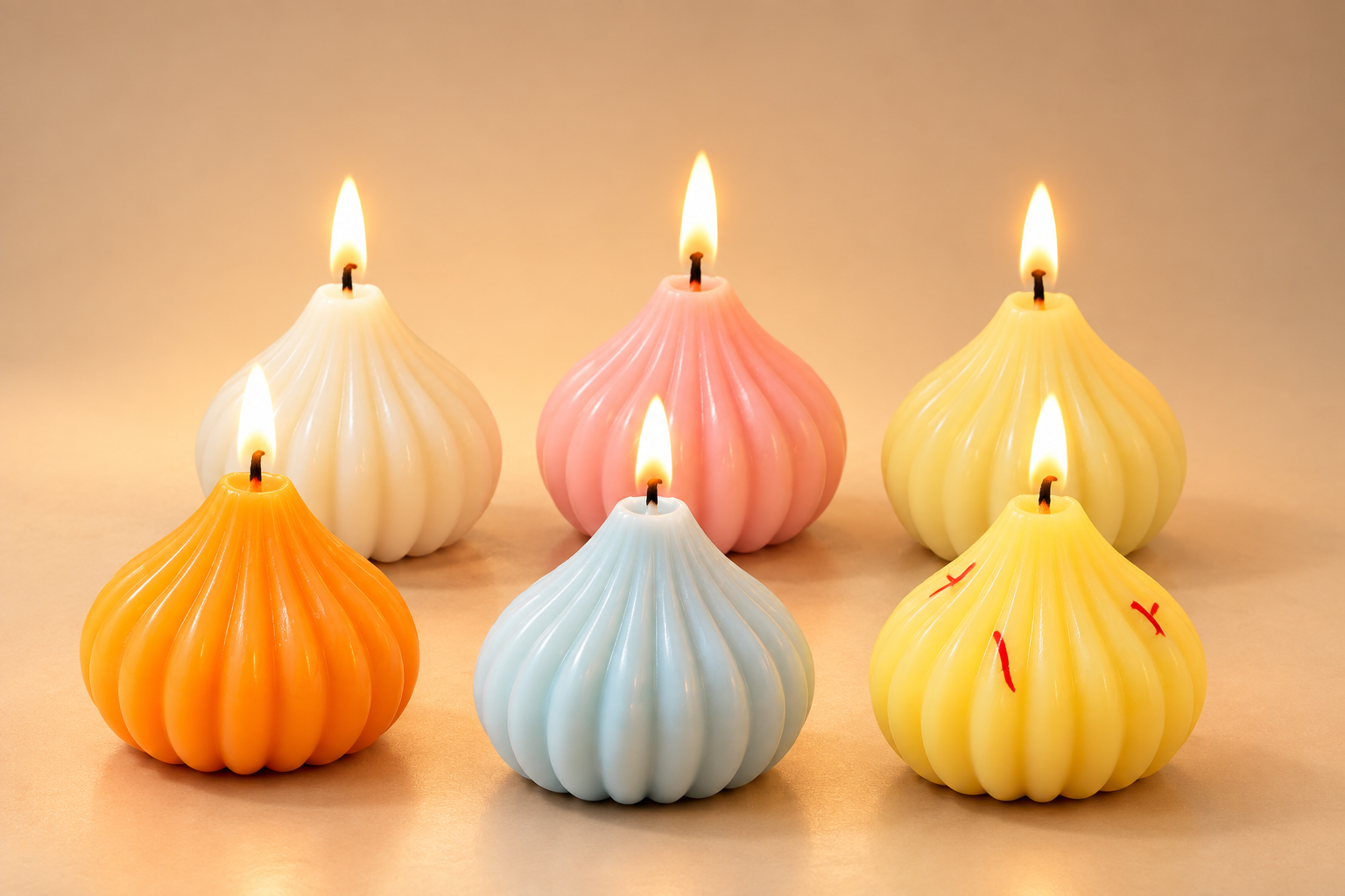 Modak Wax Candle - Set of 8 — Candles & Home Fragrance — Wax — Dropzilla